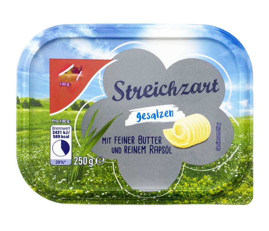 Streichzarte Butter mit Rapsöl gesalzen 250g