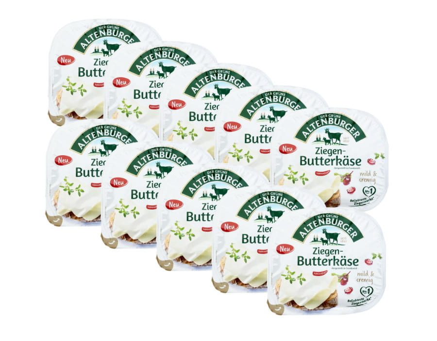 10x Ziegen Butterkäse In Scheiben 120g