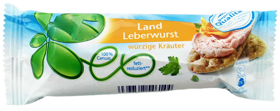 Land Leberwurst würzige Kräuter 100g