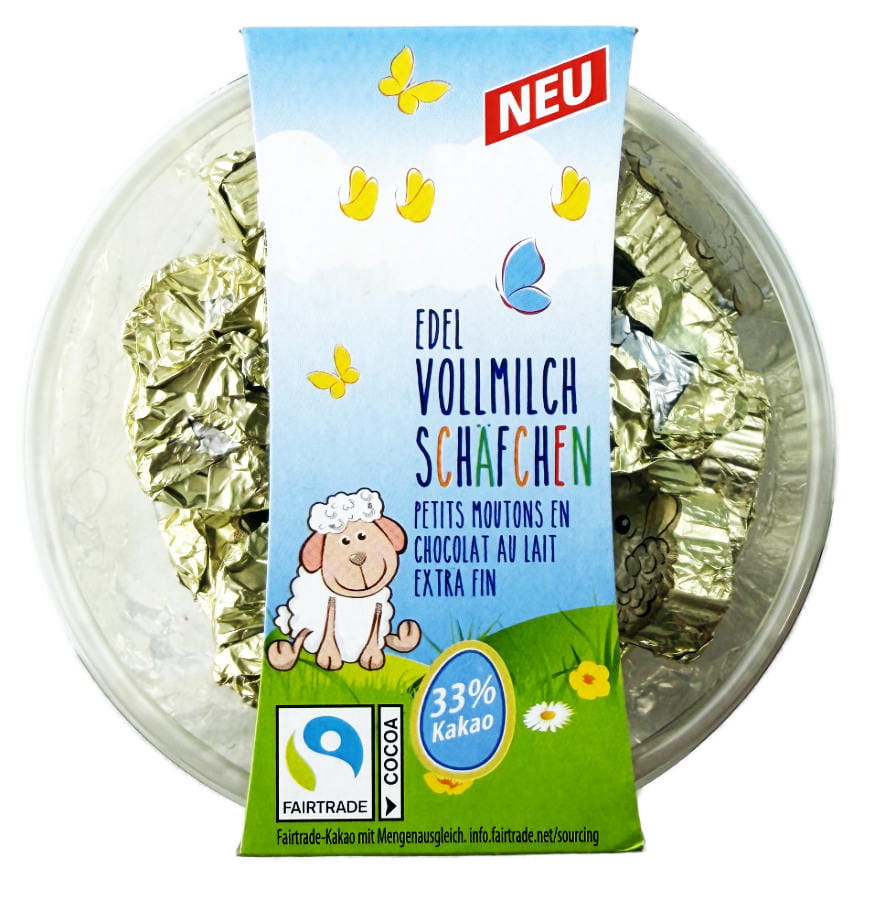 Schluckwerder Edel Vollmilch Schäfchen 18 Stück 125g