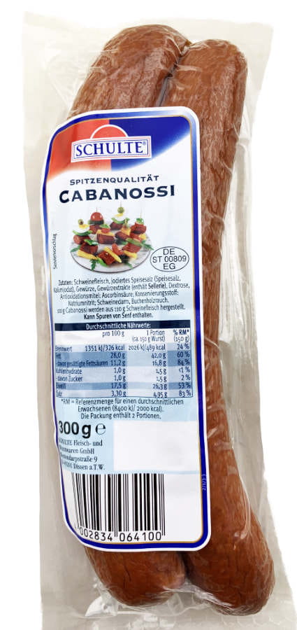 Cabanossi gebrüht und geräuchert 300g