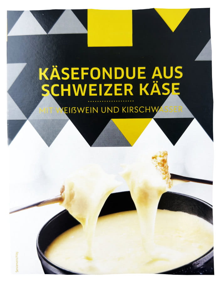 Käsefondue Aus Schweizer Käse Mit Weisswein Und Kirschwasser 400g