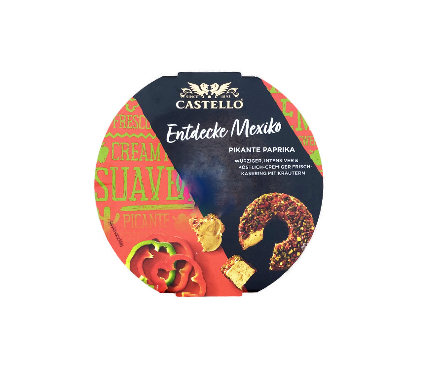 Castello Frischkäse Ring  Pikante Paprika 125g