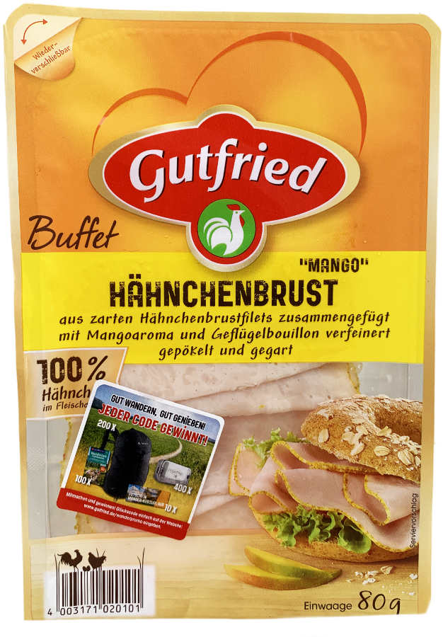 Gutfried Hähnchenbrust Mango 80g