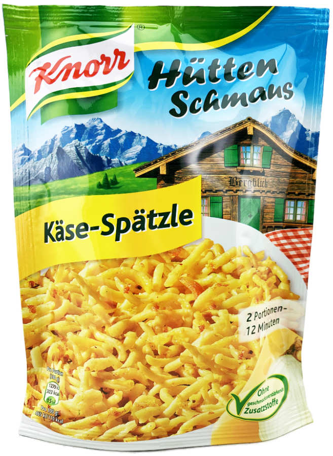 Knorr Hüttenschmaus Käse Spätzle mit Zwiebeln 149g