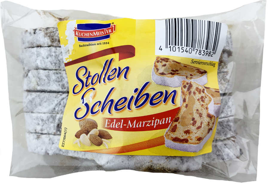 Stollen Scheiben mit Edel Marzipan 250g