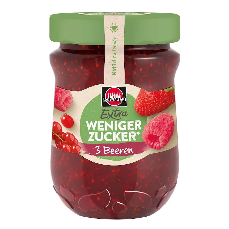 Schwartau Extra Weniger Zucker 3 Beeren 300g