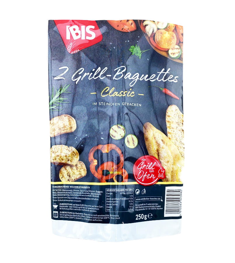 IBIS Grill Baguettes Classic 2er 250g