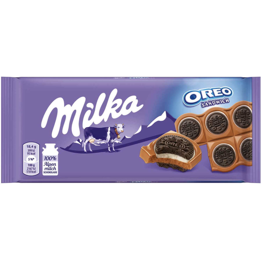 Milka Schokolade Oreo Sandwich 92g