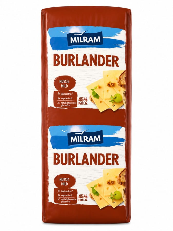 Milram Burlander mild würzig XXL Stück ca 2900g