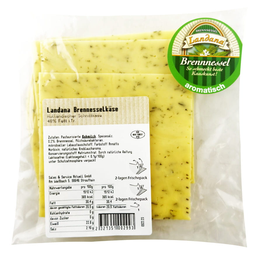 Landana Brennesselkäse In Scheiben 150g