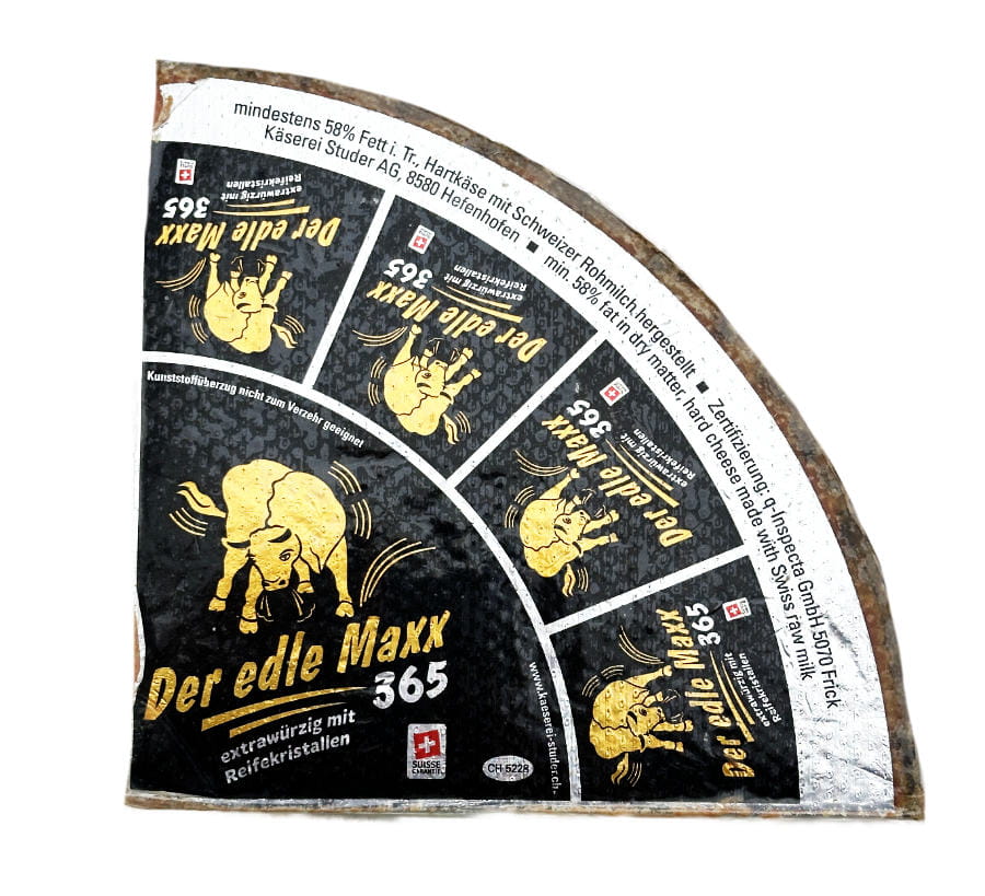 Der edle Maxx 365 Käse Rad Viertelstück ca 1600g