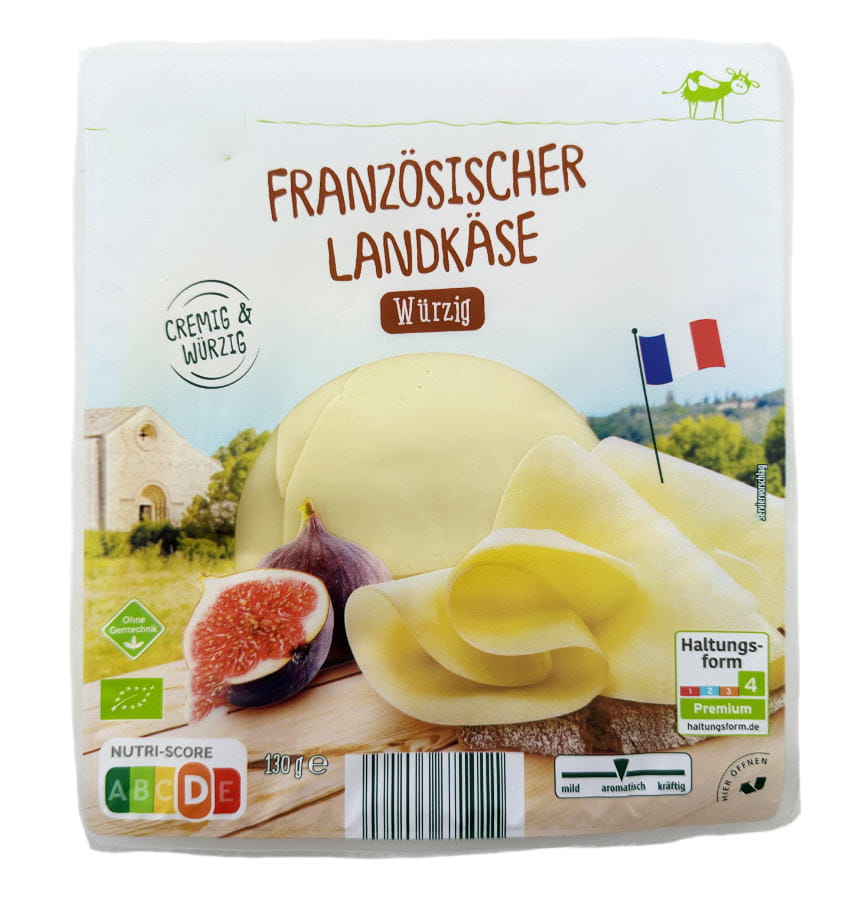 Französicher Landkäse Würzig In Scheiben 130g