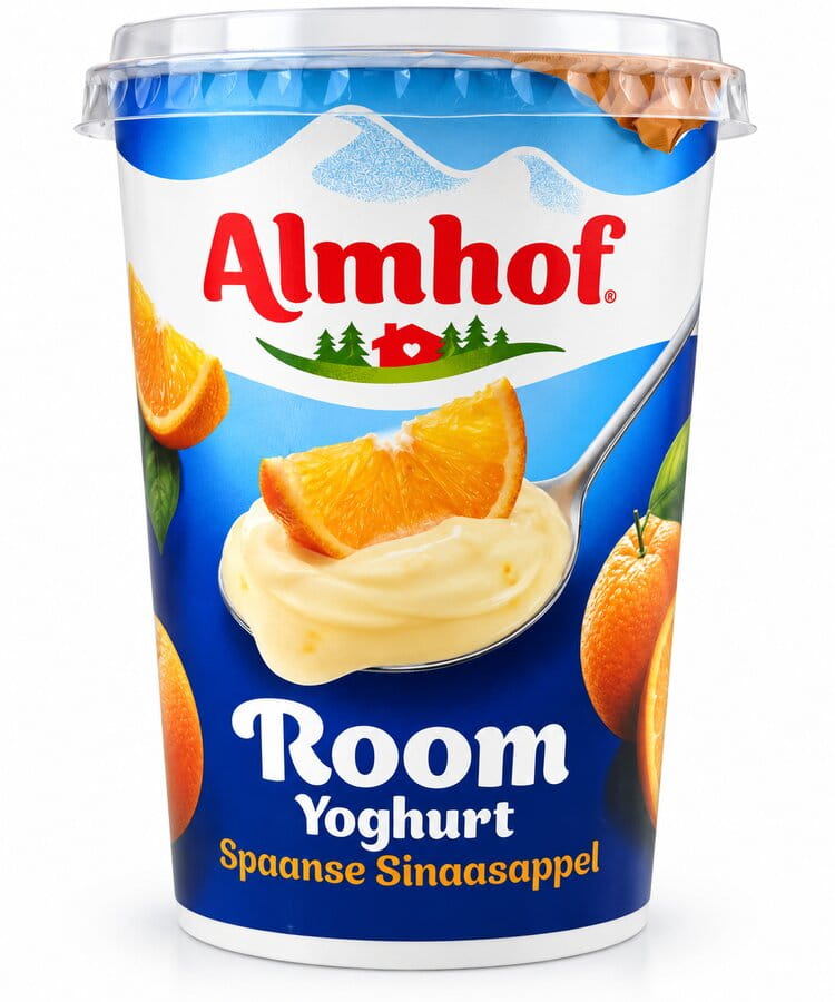 Almhof Rahmjoghurt mit Orangen aus Spanien 500g