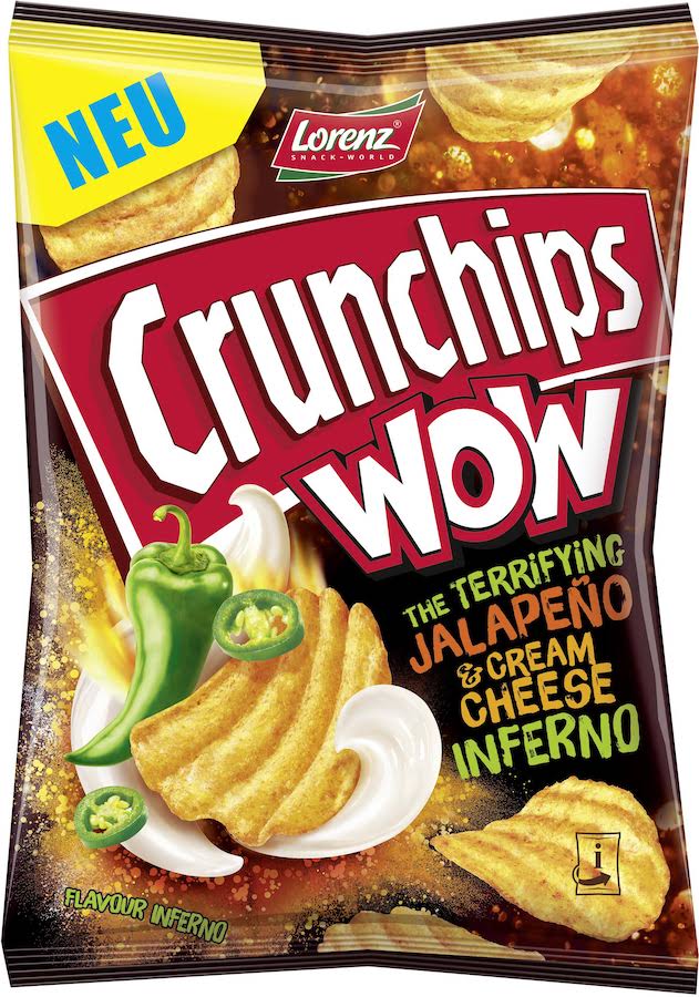 Crunchips Wow Jalapeno & Cream Cheese Inferno 110g
