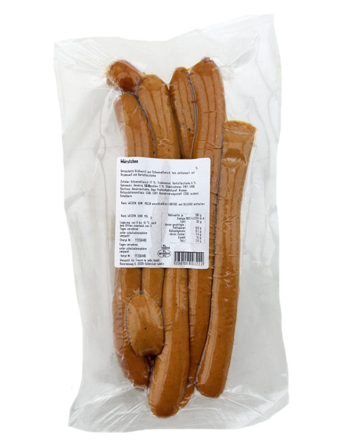 Geräucherte Brühwürstchen Unsortiert ca 800g