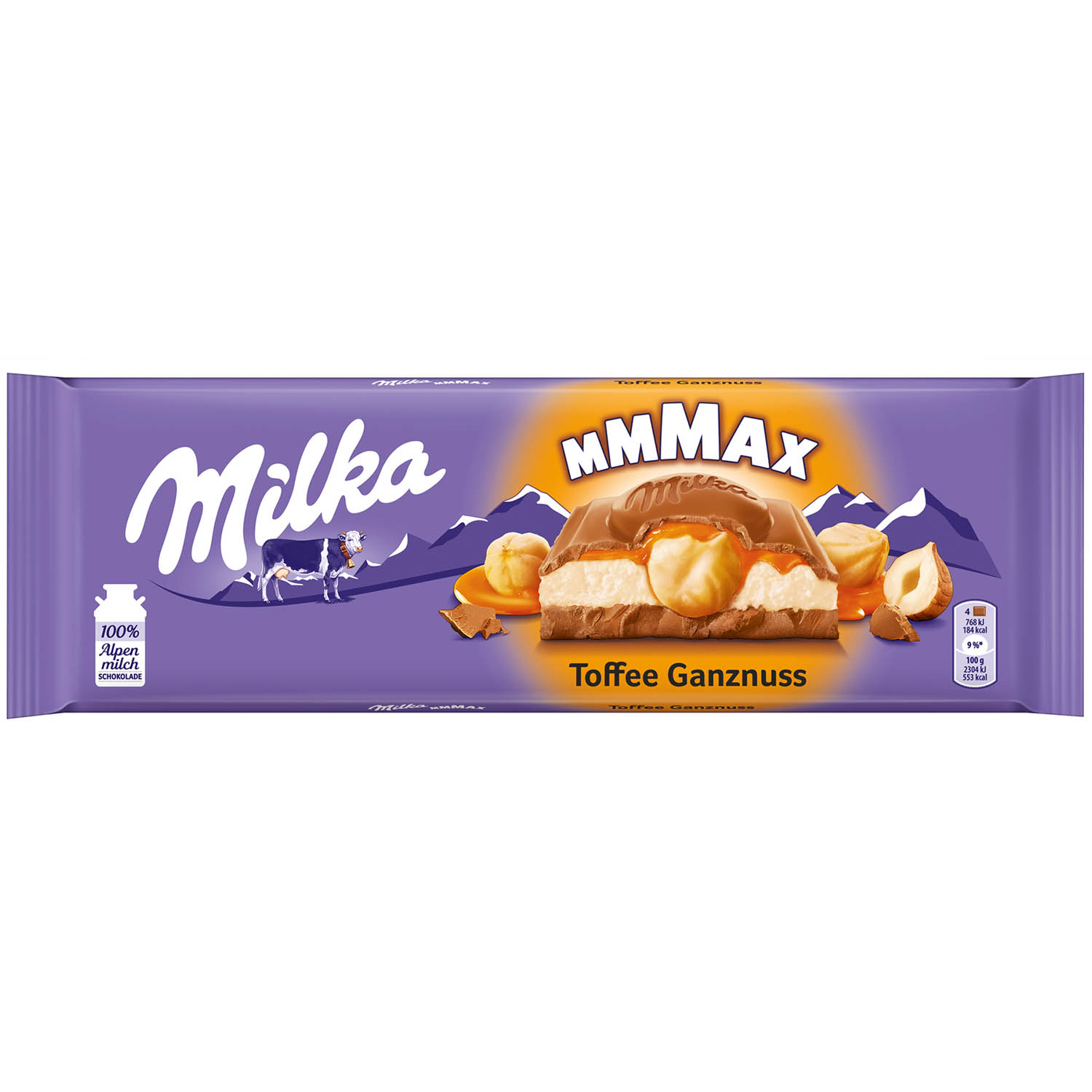 Milka MMMax Schokolade Toffee Ganznuss 300g
