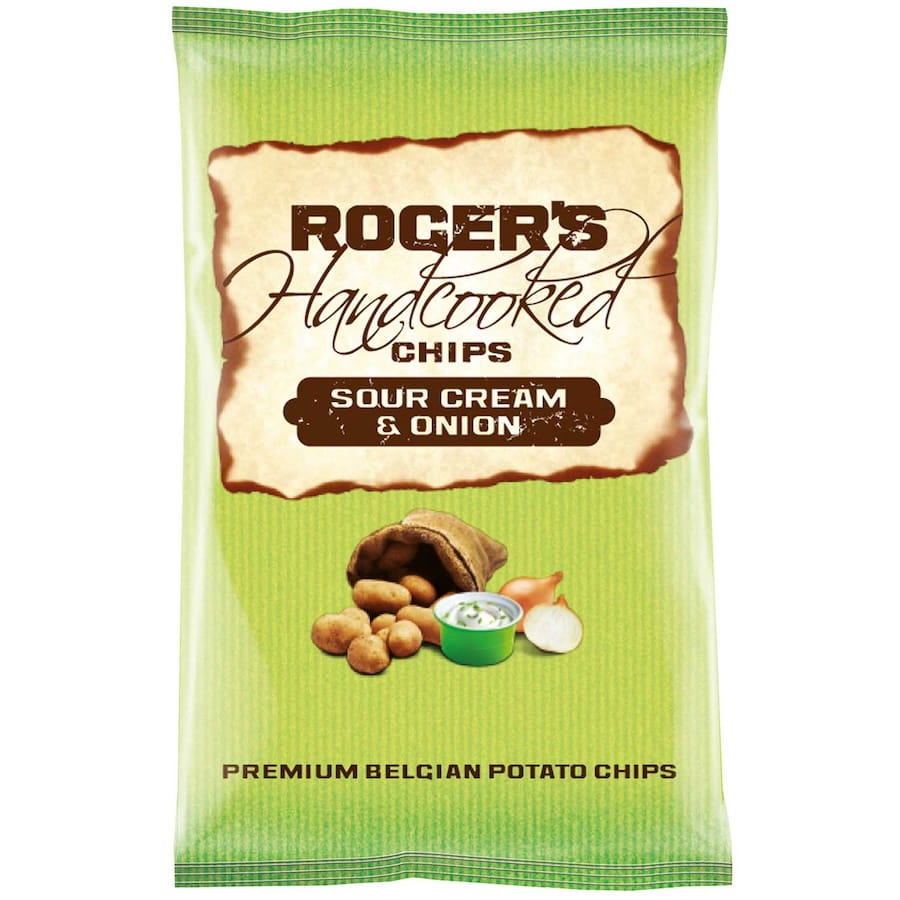 Rogers Handcooked Chips Sour Cream Onion 150g