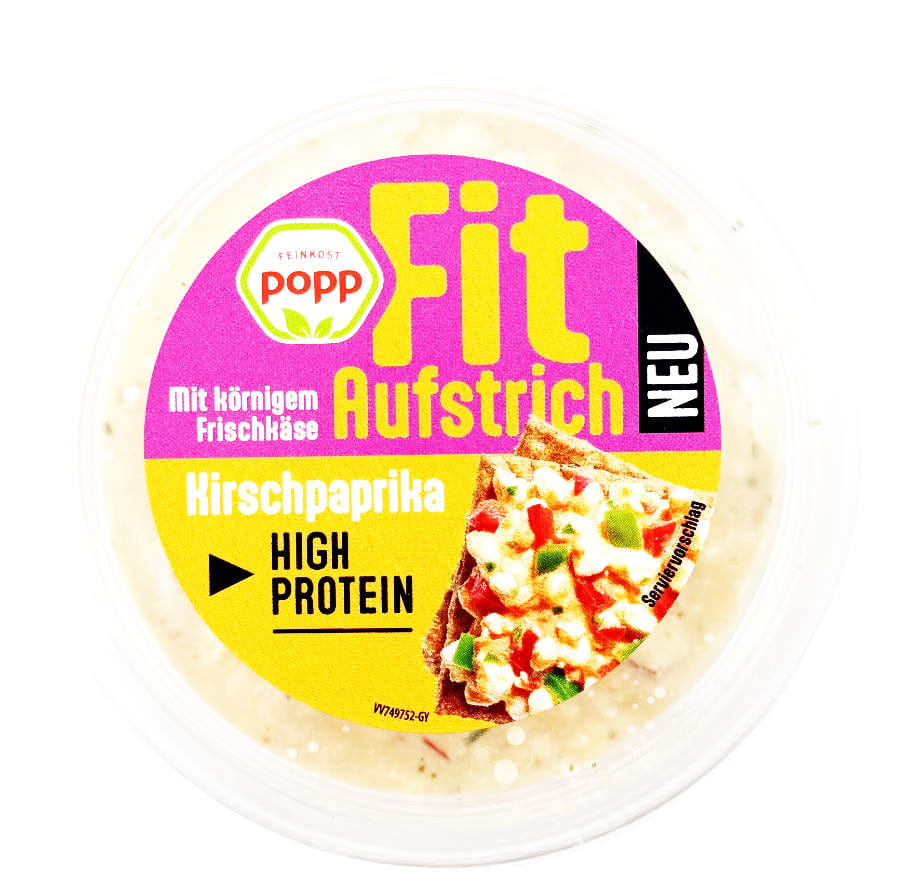 Fit Frischkäseaufstrich Mit Kirschpaprika 150g