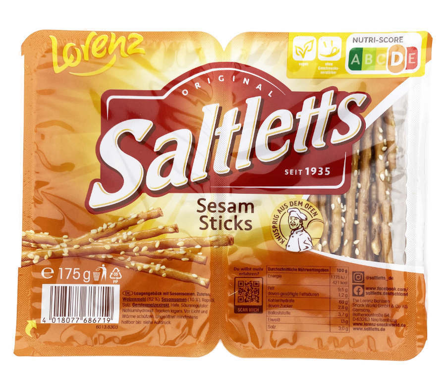 Lorenz Saltletts Sesam Sticks 175g