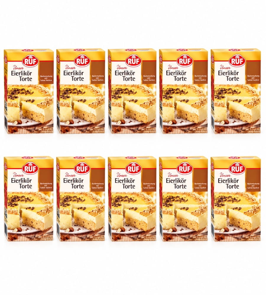 10x RUF Backmischung Eierlikörtorte 350g  