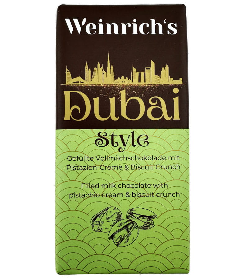 Weinrich`s Vollmilchschokolade Dubai Style 100g
