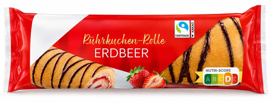 Rührkuchen Rolle Erdbeer 400g