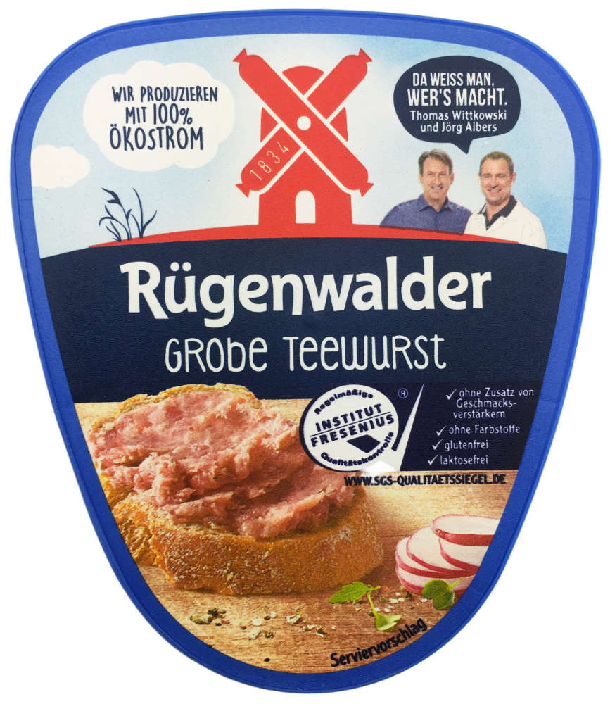 Rügenwalder Mühle Teewurst grob 125g Spitzenqualität