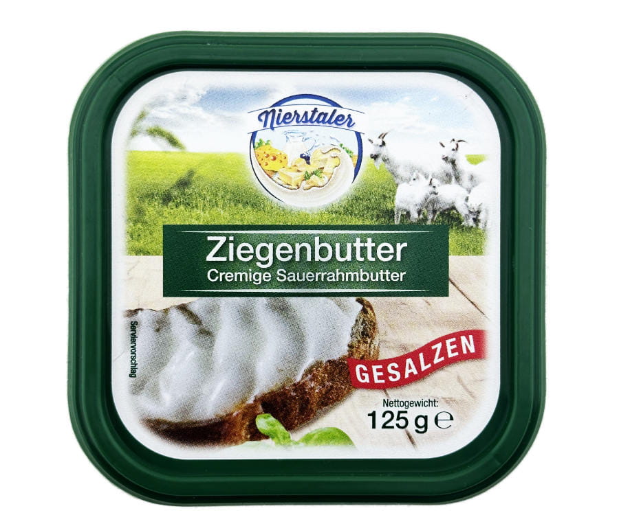 Nierstaler Ziegenbutter Gesalzen 125g