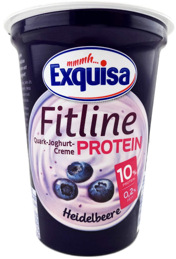 Exquisa Fitline Protein Quark Joghurt Creme Heidelbeere  400g