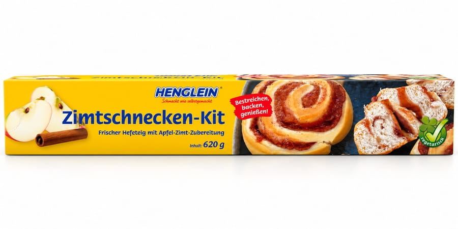 Zimtschnecken-Kit Hefeteig mit Apfel-Zimt-Zubereitung im Glas 620g