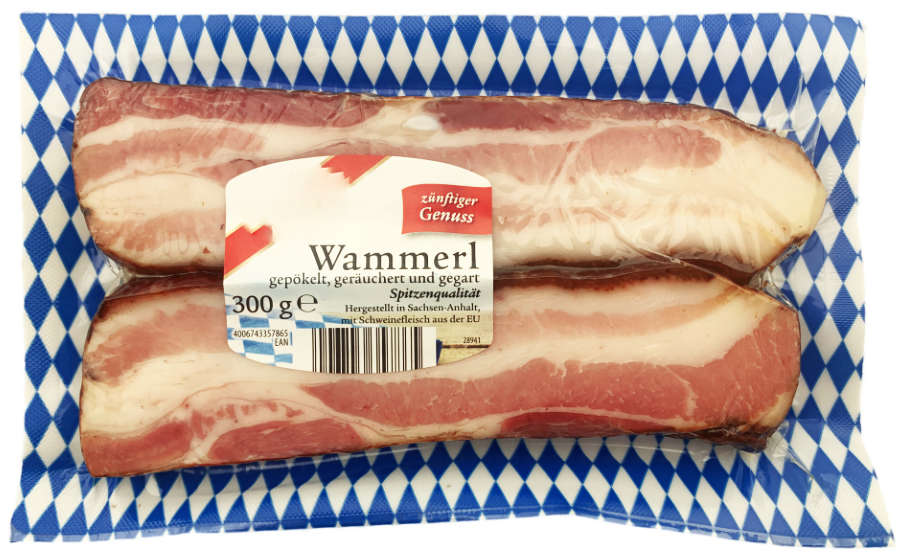 Wammerl gepökelt geräuchert und gegart 300g