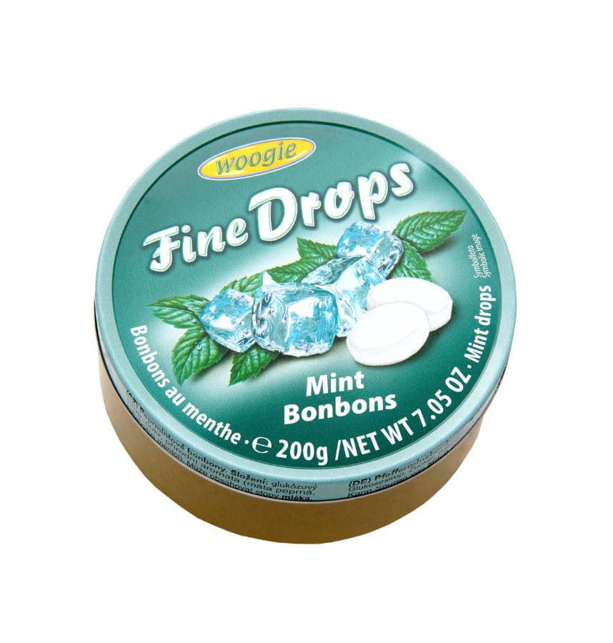 Woogie Fine Drops Mit Minzgeschmack 200g