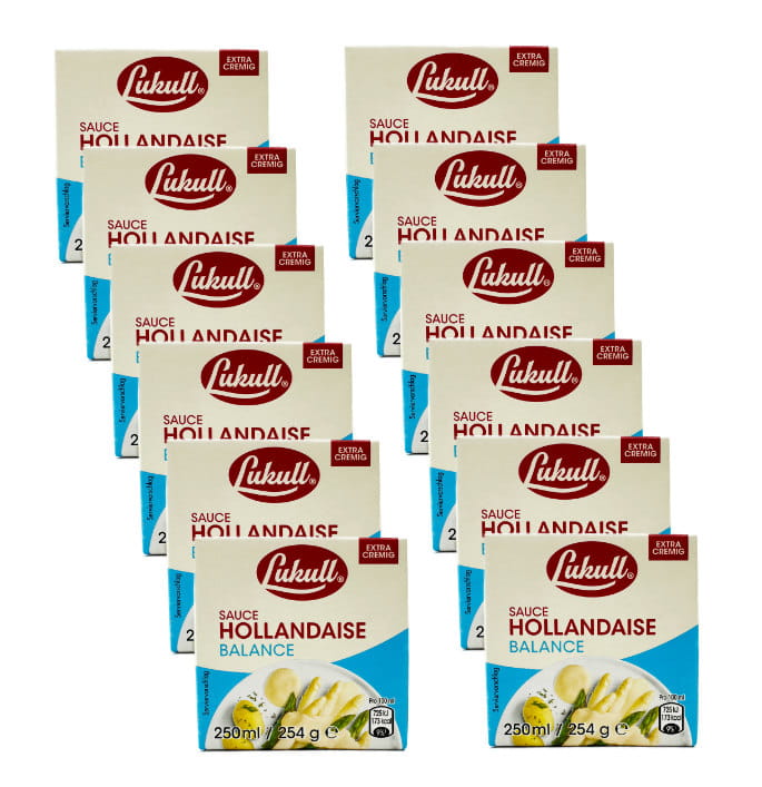 12x Lukull Sauce Hollandaise Balance 250ml