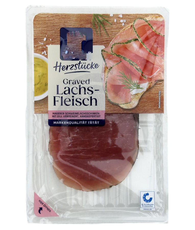 Magerer Schweinelachsschinken In Scheiben 80g