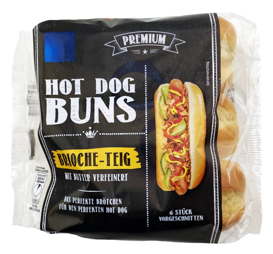 Hot Dog Buns Brioche 6 Stk 270g