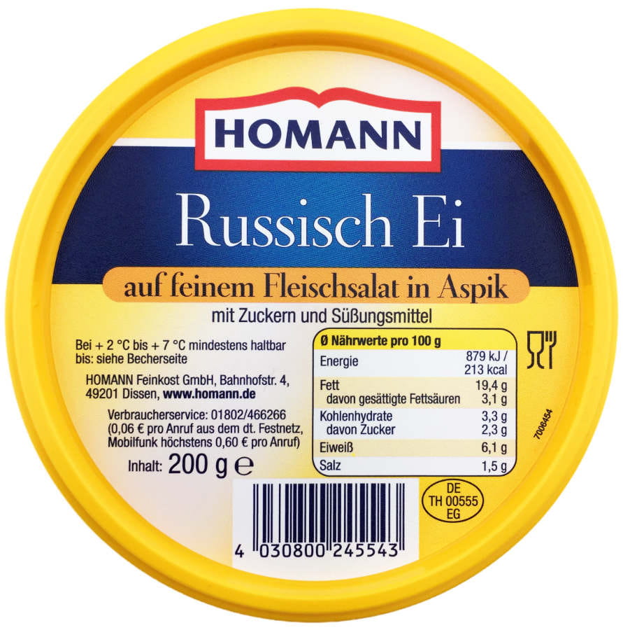 Homann Russisch Ei 200g