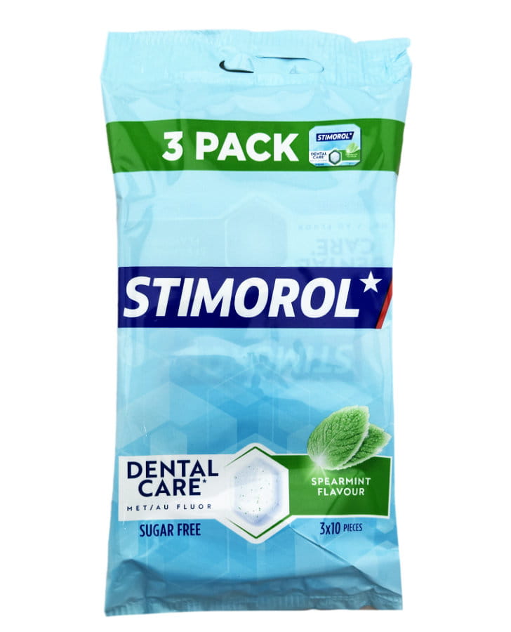Stimorol Kaugummi Ohne Zucker Spearmint 3er 51g