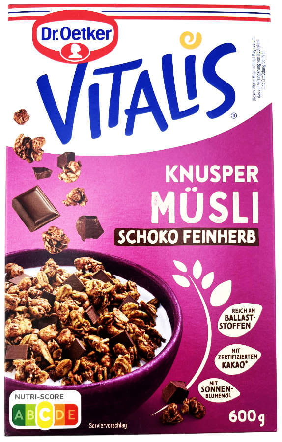 Vitalis Knuspermüsli Schoko Feinherb 600g
