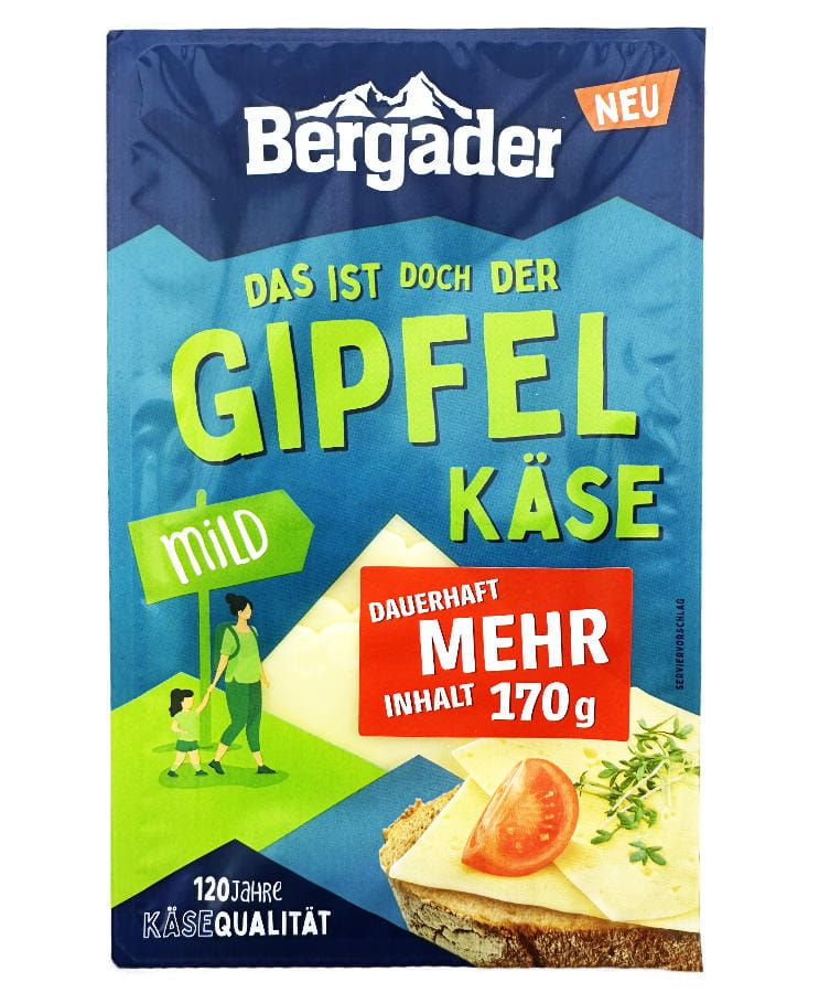 Bergader Gipfelkäse Scheiben mild 170g 