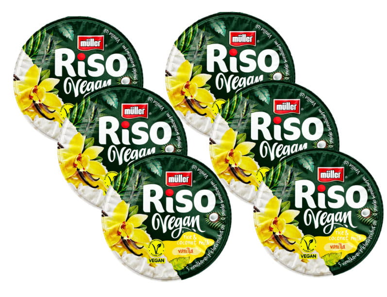 6x Müller Riso Vegan Vanille 160g
