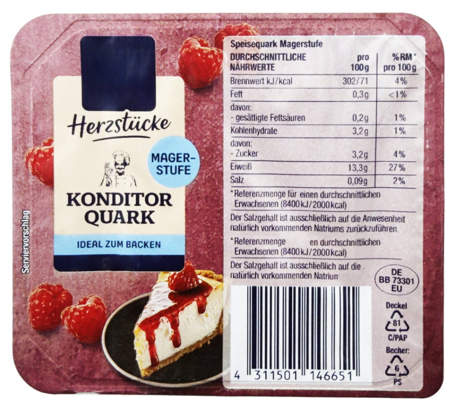 Konditorquark Magerstufe 500g