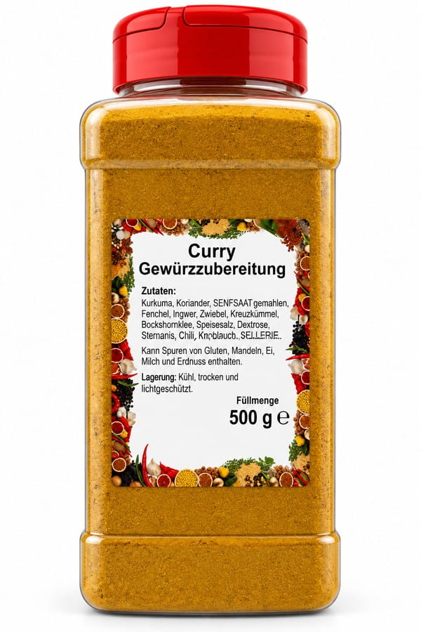 Curry Gewürzzubereitung XXL 500g