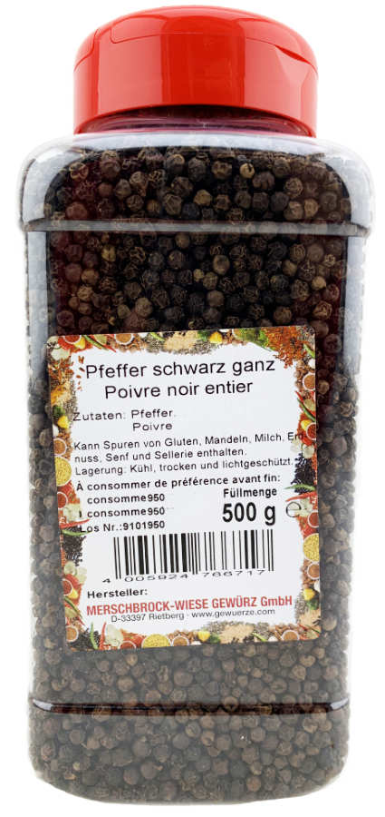 Pfeffer schwarz ganz XXL 500g