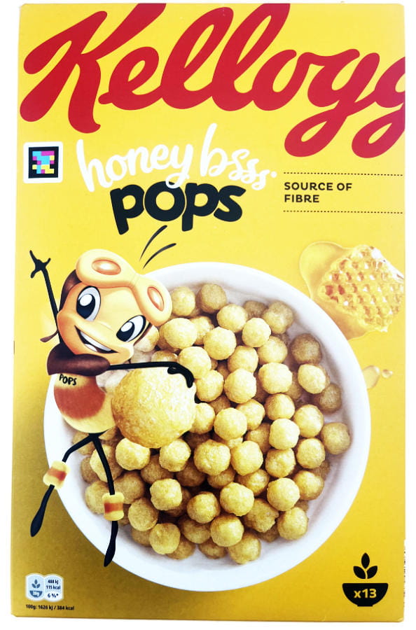 Kellogg´s Honey Pops Frühstücksgetreide Honig 400g
