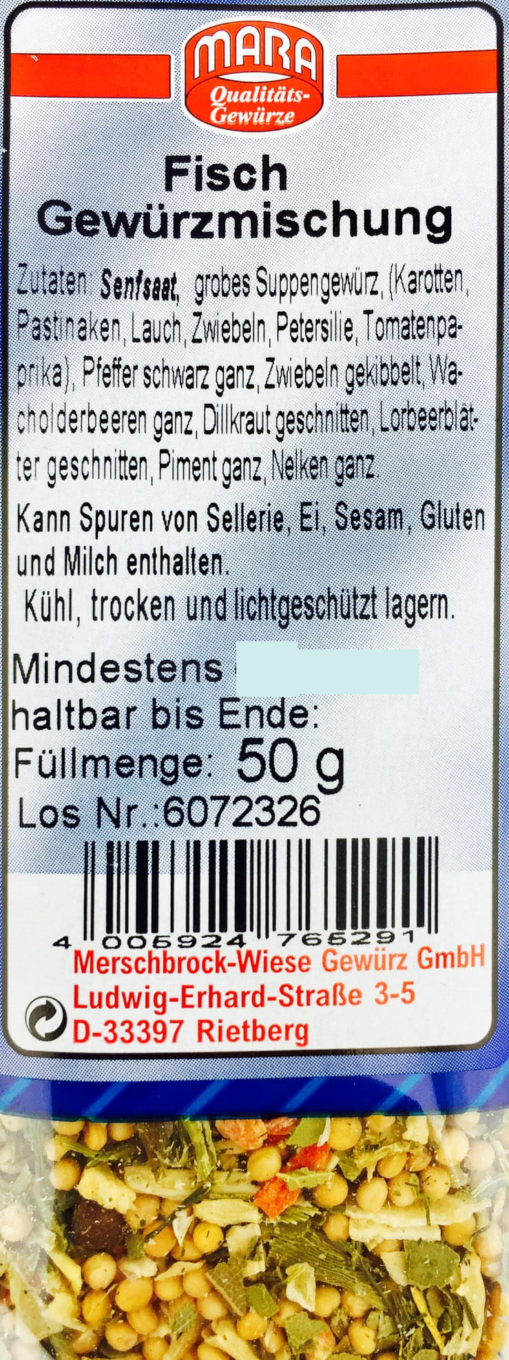 Fisch Gewürzmischung 50g