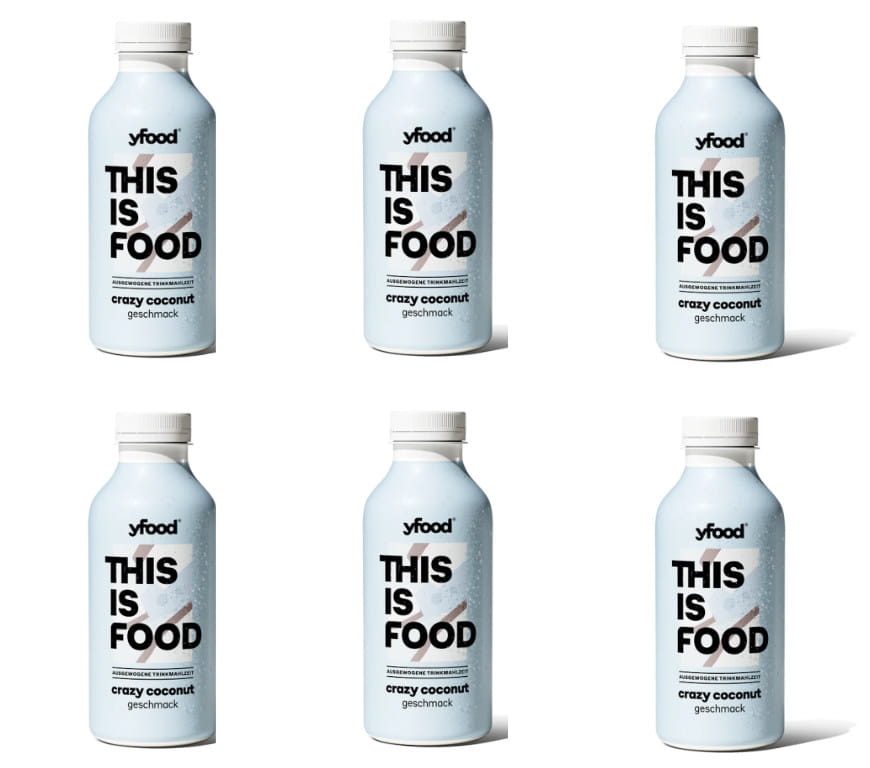 6x yfood Trinkmahlzeit Crazy Coconut 500ml 