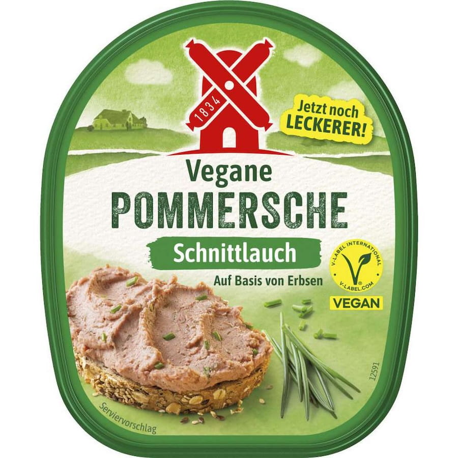 Rügenwalder Vegane Pommersche mit Schnittlauch 125g