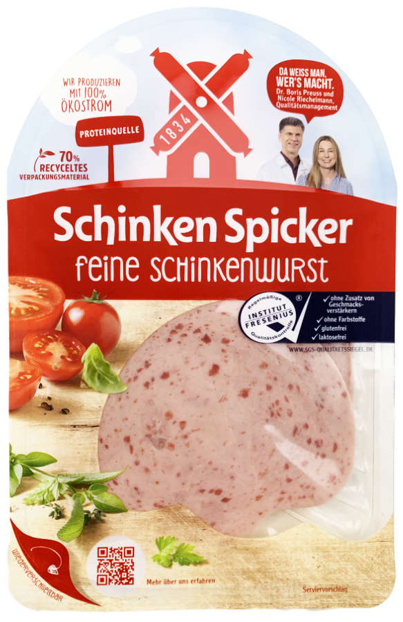 Rügenwalder Schinken Spicker feine Schinken Wurst 80g