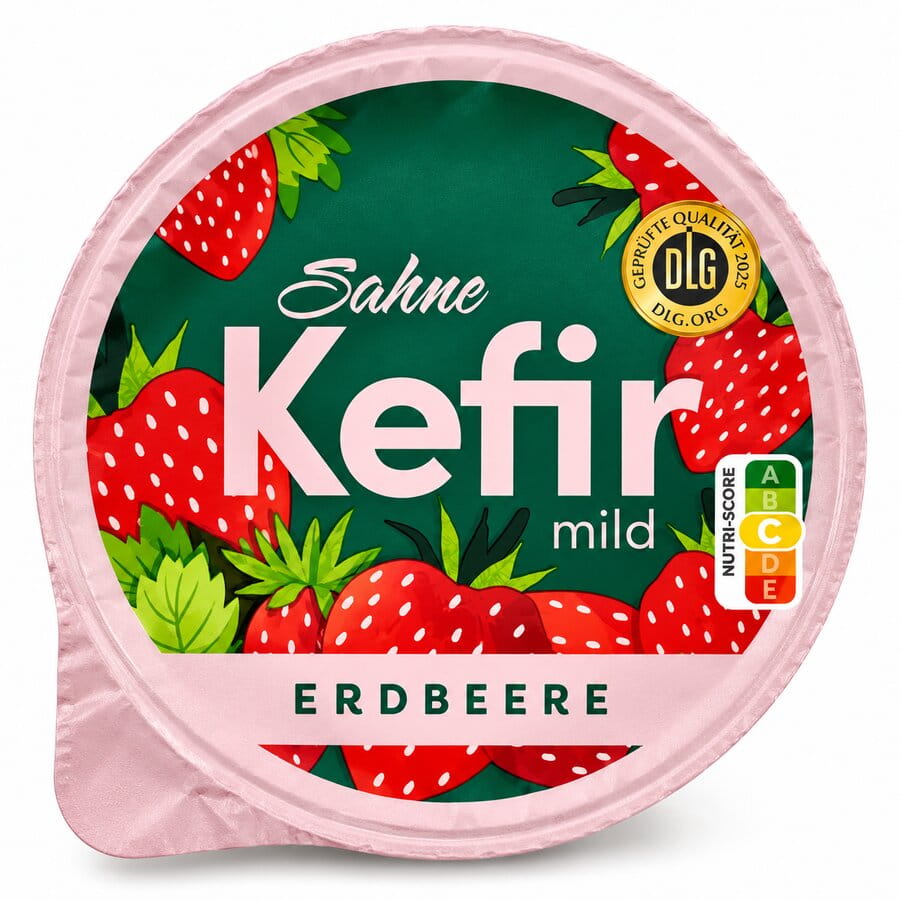 Sahne Kefir Erdbeere 250g